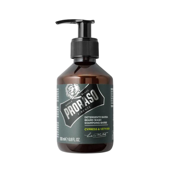 PRORASO BEARD WASH CYPRESS & VETYVER ШАМПУНЬ ДЛЯ БОРОДЫ 